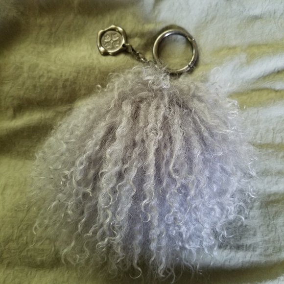 PATRICIA NASH~Tonessa Fur Pom Pom Key Fob/Purse Charm - Picture 2 of 5